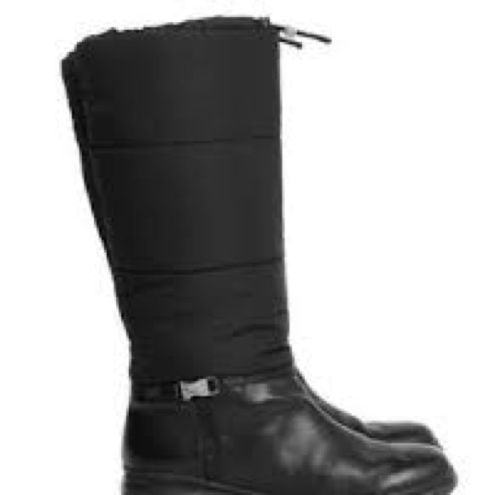 🥾 Prada padded nylon and leather drawstring winter boots - Picture 2 of 11